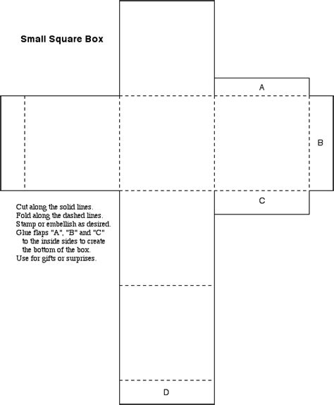 square boxes template